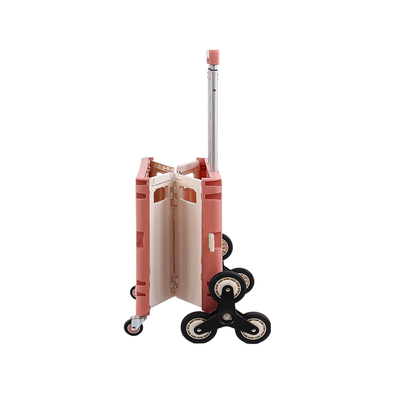 8/6 Wheels pack & roll cart Plastic Foldable  Shopping Trolley Stairs Climbing stairs Cart Collapsible Handcart Manufacturers