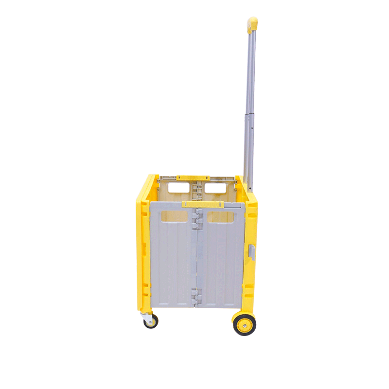 pack & roll cart folding shopping cart Foldable Rolling Pull Cart plastic trolley Collapsible Rolling CrateFoldable Rolling Cart 